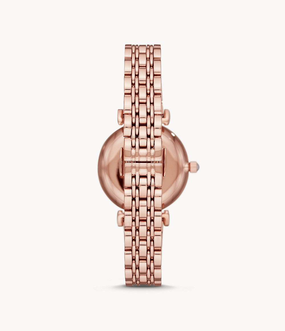 AR11267 Emporio Armani Two-Hand Rose Gold-Tone Steel Watch