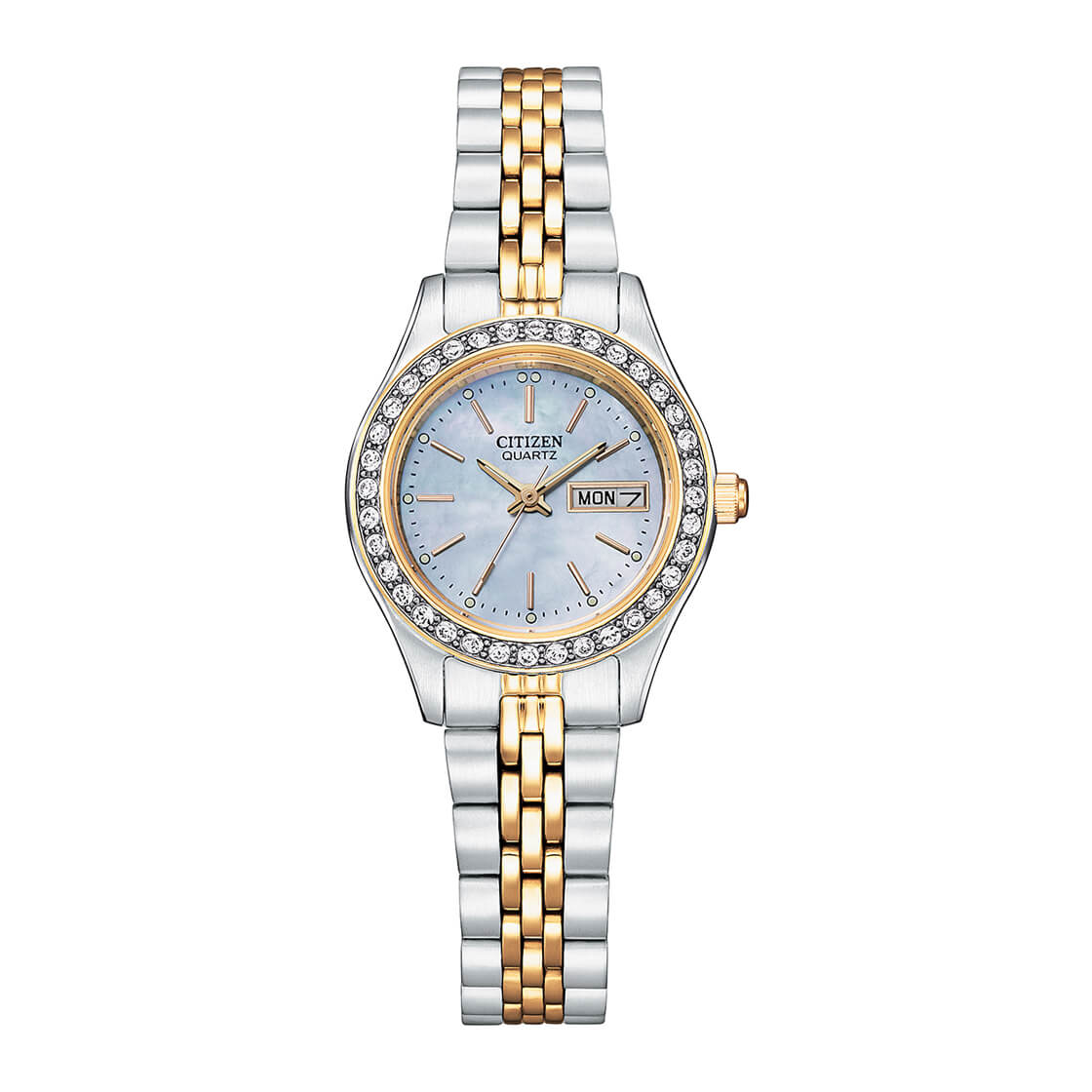 CITIZEN QUARTZ LADIES WATCH MOP DIAL EQ053956Y Legacy Jewellery