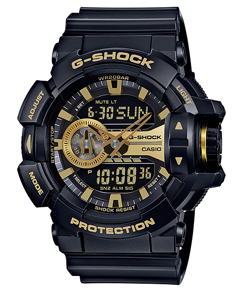 CASIO MEN'S ANALOG-DIGITAL G-SHOCK GA400GB-1A9 GA-400GB-1A9CR
