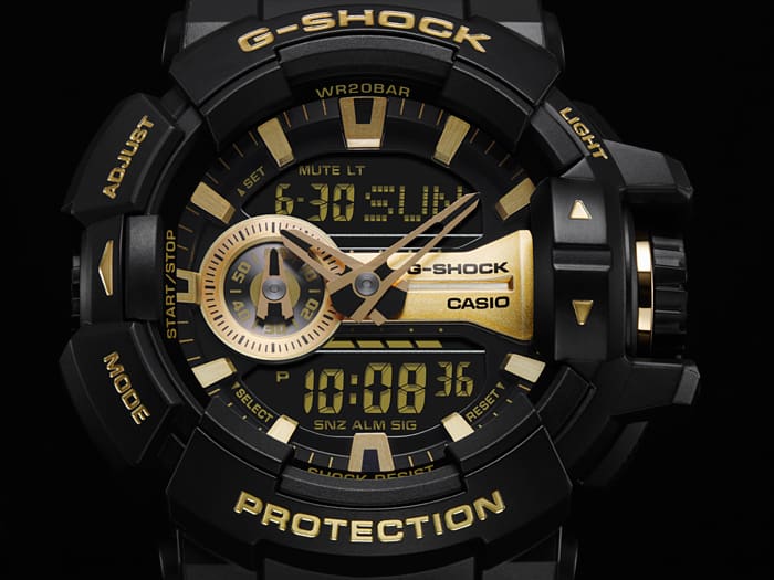 CASIO MEN'S ANALOG-DIGITAL G-SHOCK GA400GB-1A9 GA-400GB-1A9CR