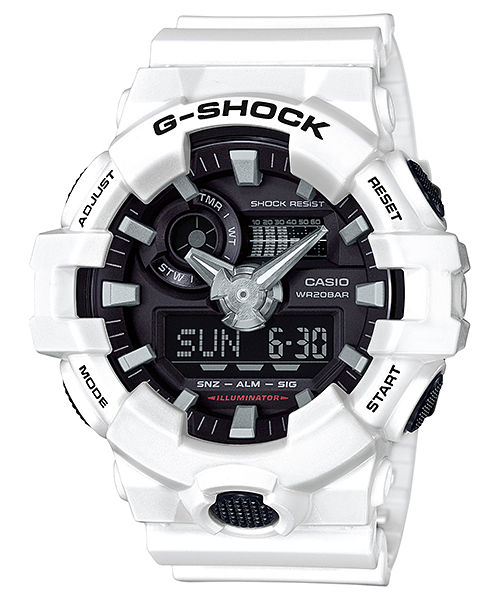 CASIO MEN'S ANALOG-DIGITAL G-SHOCK GA700-7A CASIO GA-700-7ACR