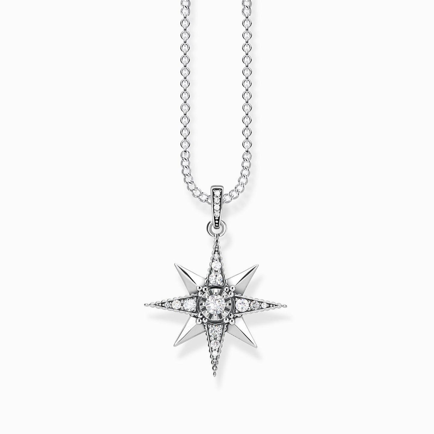 Necklace royalty star white KE1825-643-14-L45V