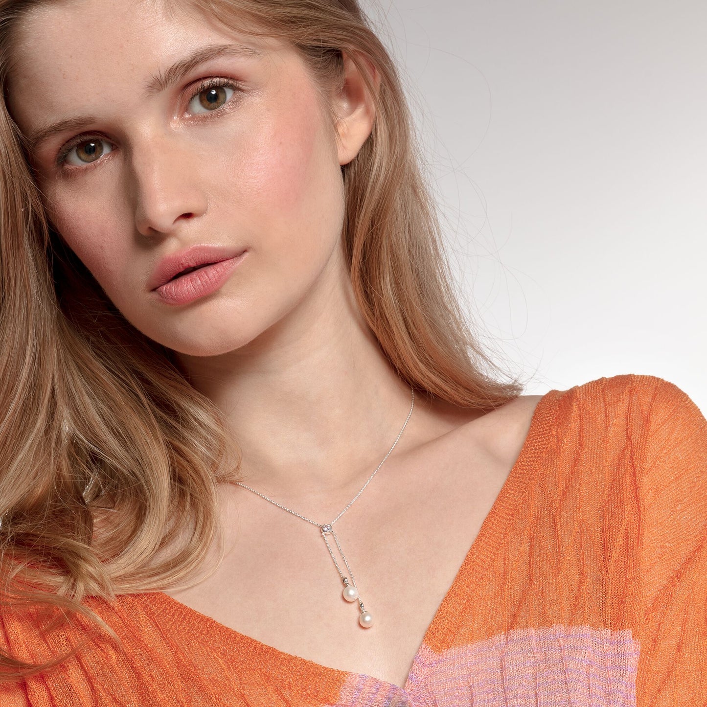 Pearl necklace KE1905-167-14-L45V