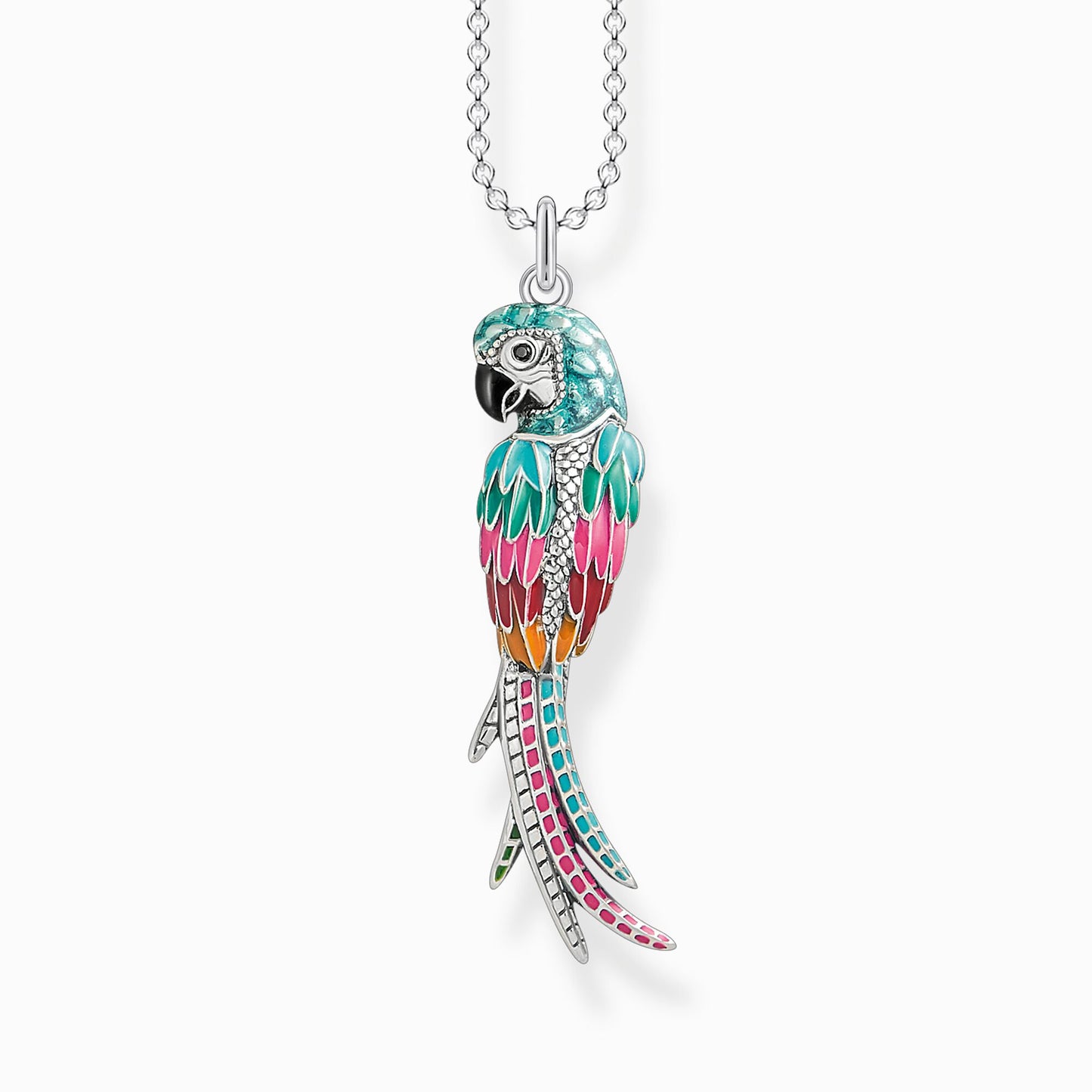 Necklace parrot KE1968-691-7-L70