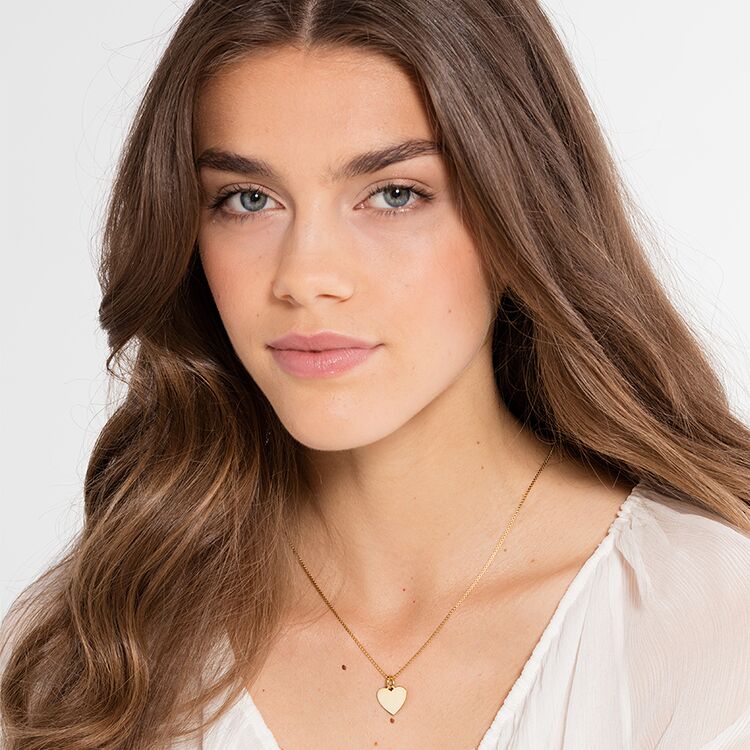 Engravable heart pendant LBPE0002-413-12