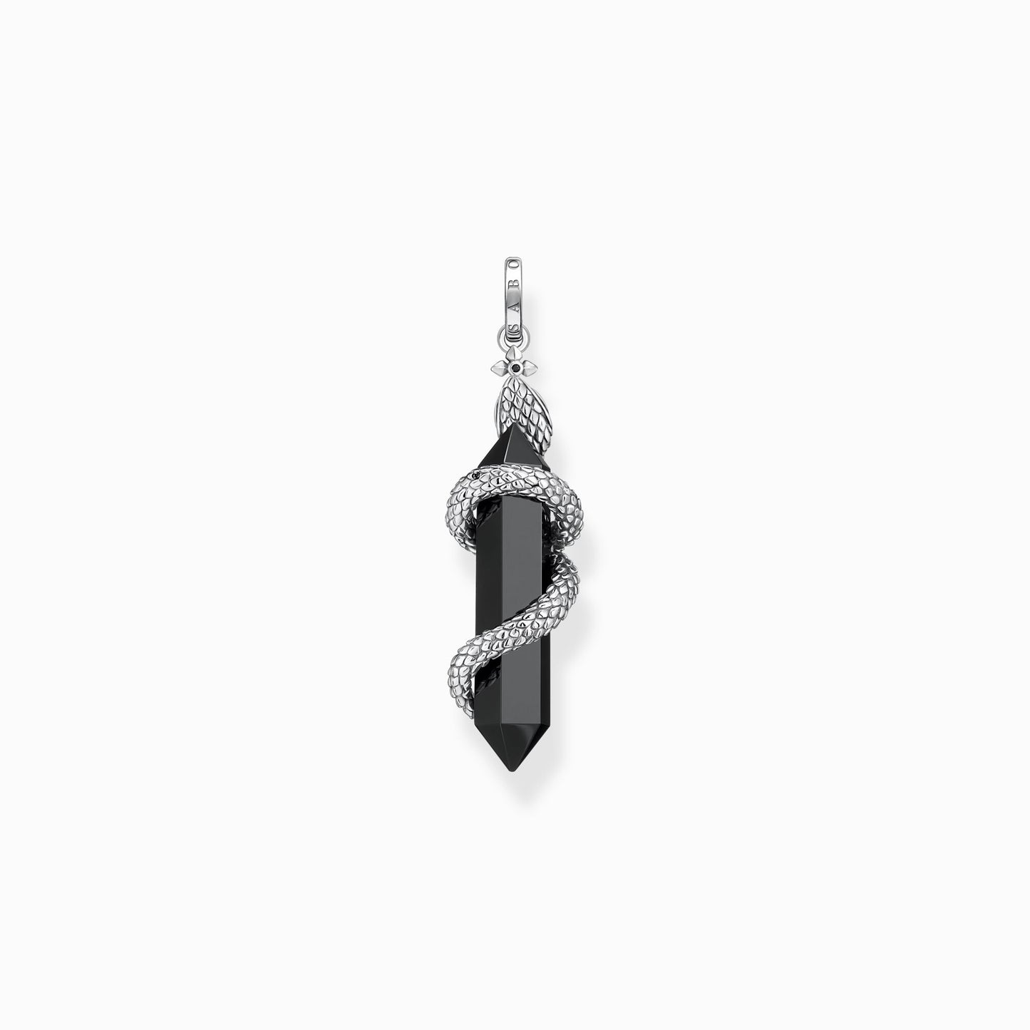 Pendant blackened onyx with snake PE944-641-11