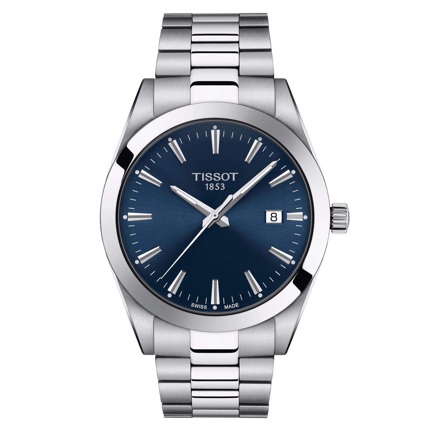 TISSOT GENTLEMAN QUARTZ BLUE DIAL T127.410.11.041.00 T1274101104100