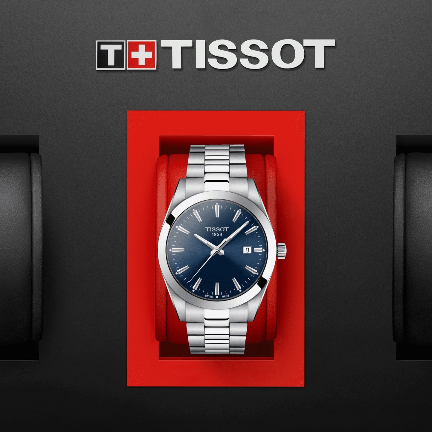 TISSOT GENTLEMAN QUARTZ BLUE DIAL T127.410.11.041.00 T1274101104100