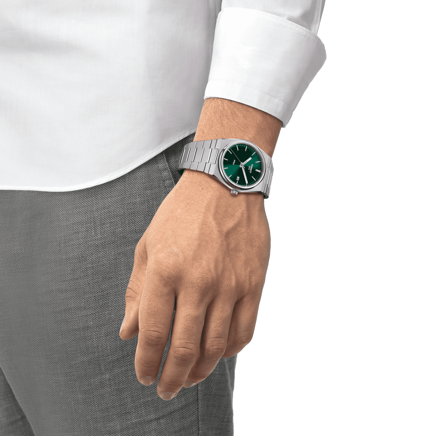 TISSOT PRX GREEN DIAL 40MM QUARTZ T137.410.11.091.00 T1374101109100