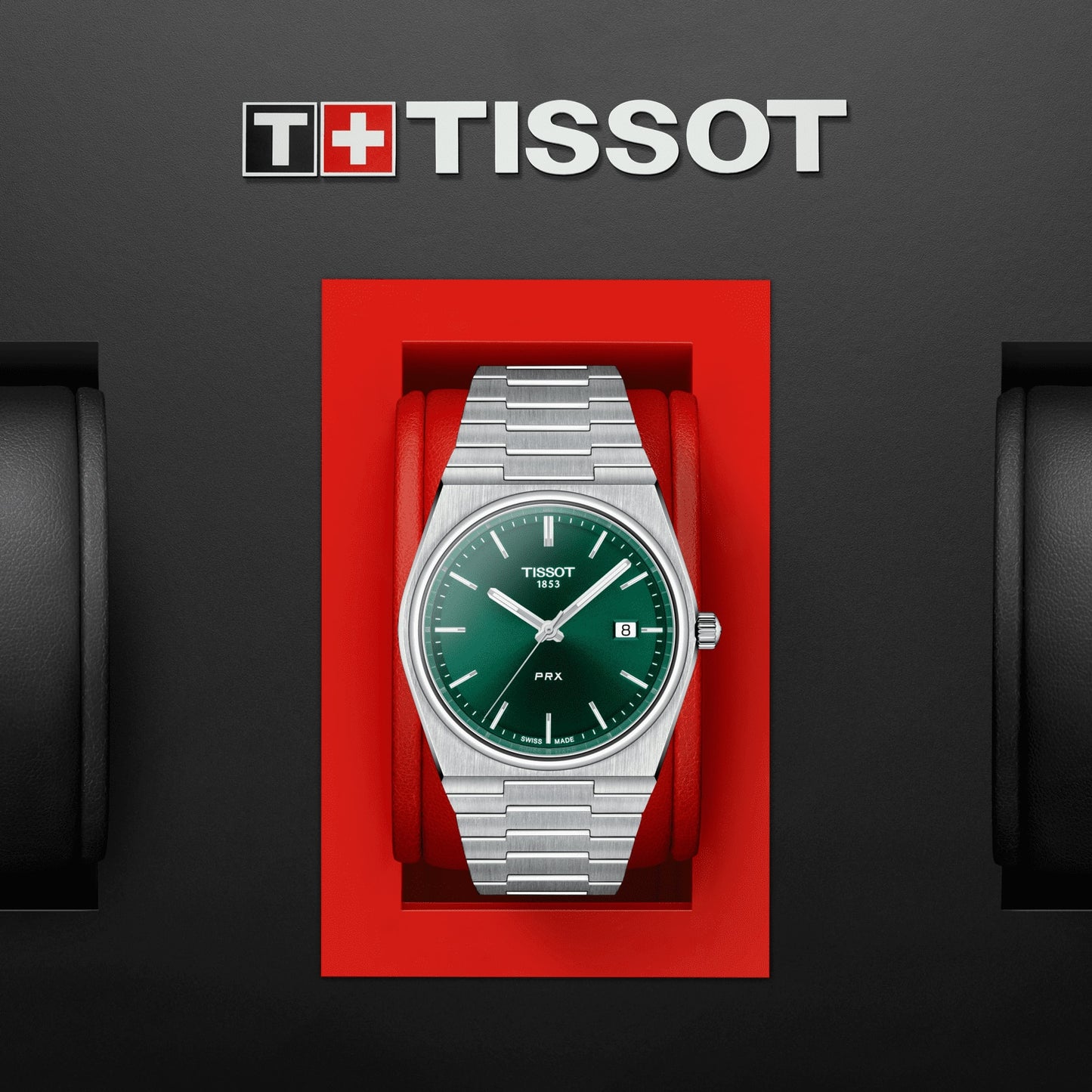 TISSOT PRX GREEN DIAL 40MM QUARTZ T137.410.11.091.00 T1374101109100