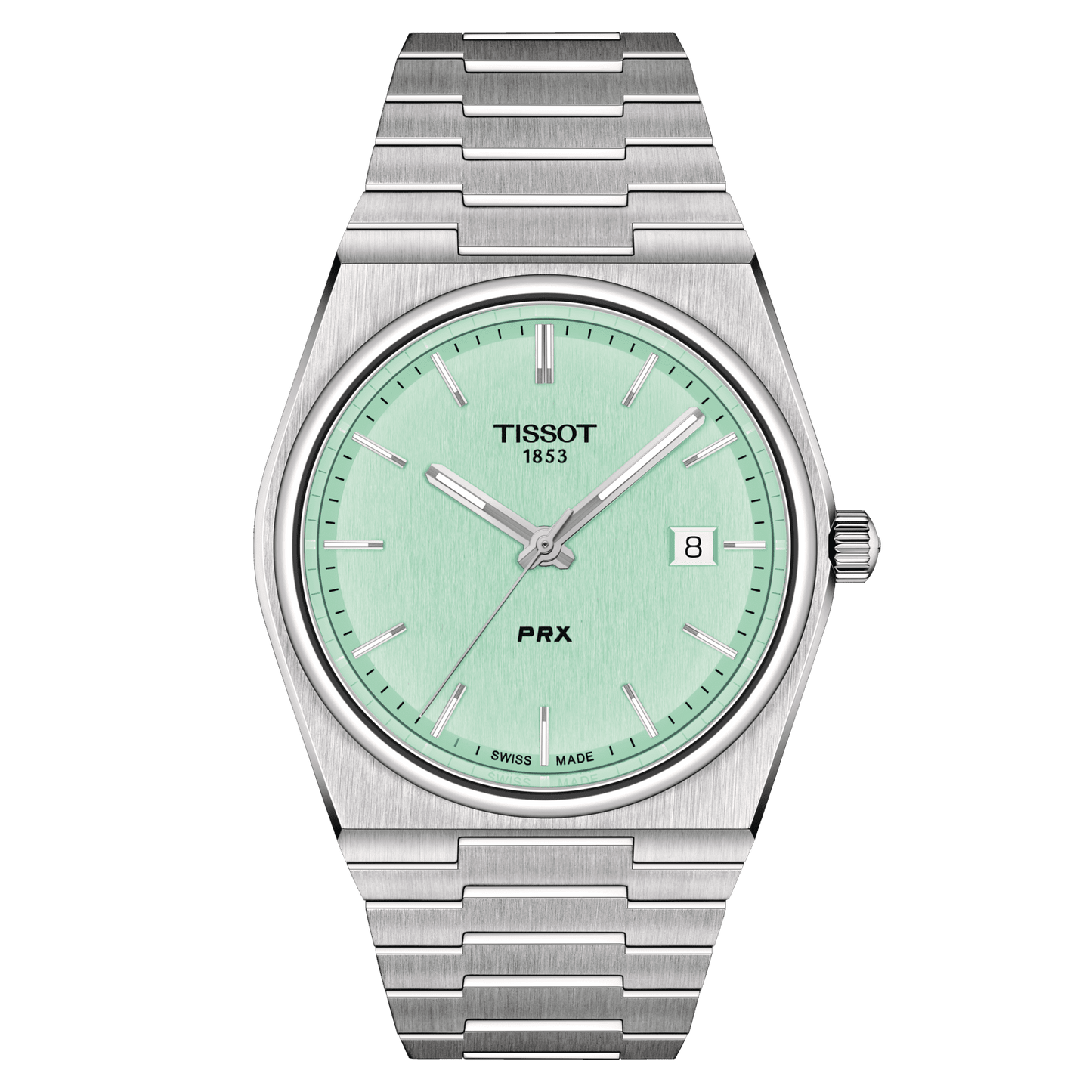 TISSOT PRX LIGHT GREEN DIAL 40MM QUARTZ T137.410.11.091.01 T1374101109101
