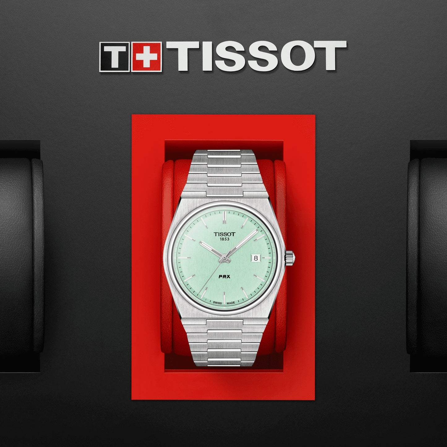 TISSOT PRX LIGHT GREEN DIAL 40MM QUARTZ T137.410.11.091.01 T1374101109101