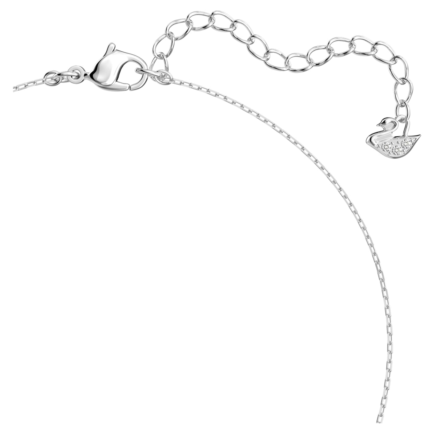 Attract Trilogy pendant Round cut, White, Rhodium plated 5414970