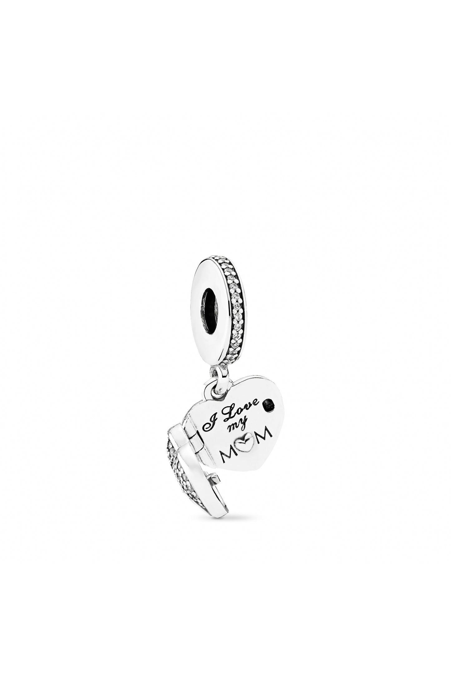 PANDORA I Love My Mom, Clear CZ Charm 792071CZ