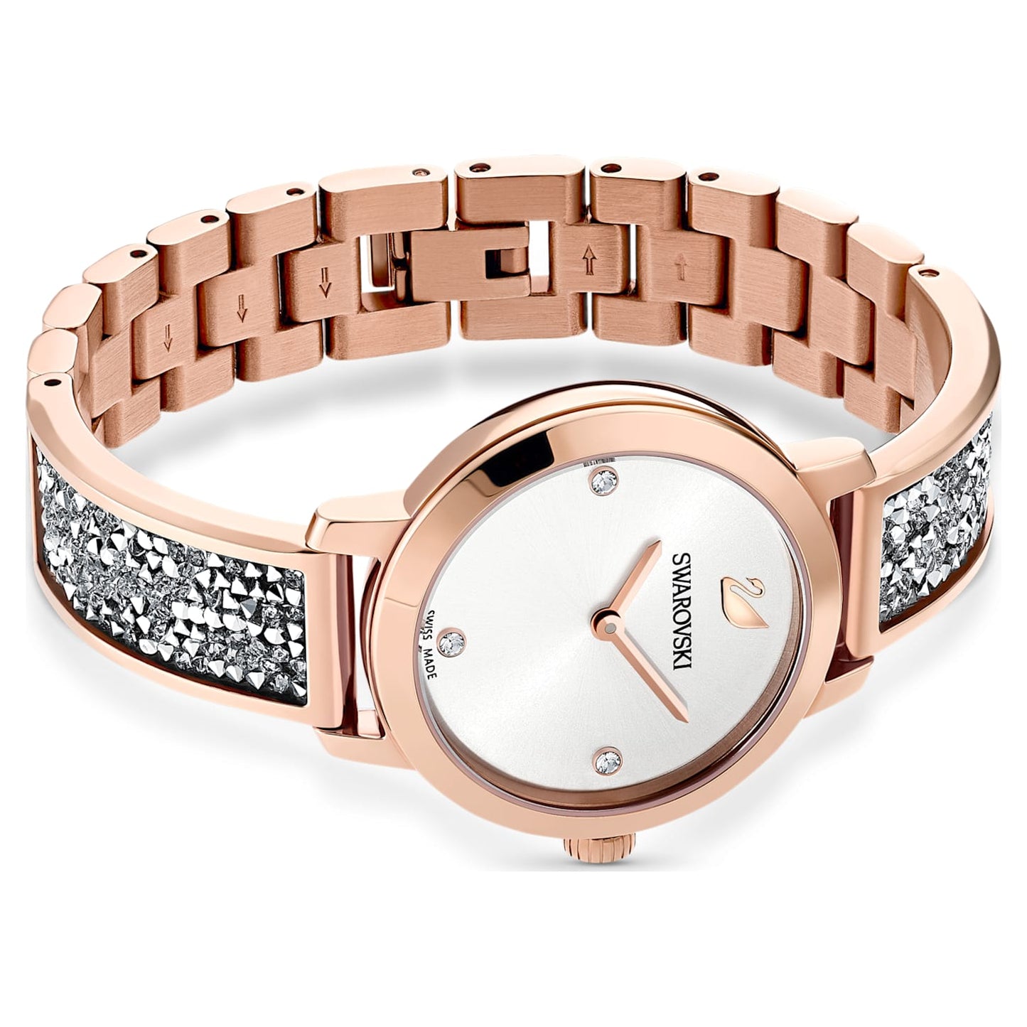 5376092 Cosmic Rock watch Swiss Made, Metal bracelet, Rose gold tone, Rose gold-tone finish