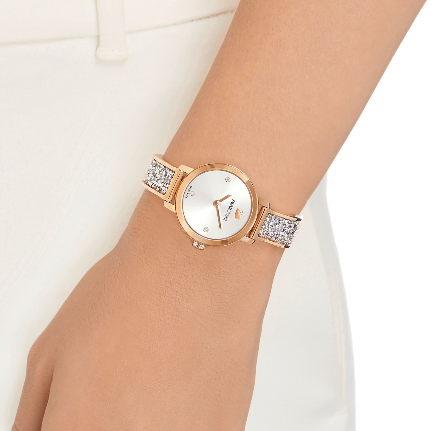 5376092 Cosmic Rock watch Swiss Made, Metal bracelet, Rose gold tone, Rose gold-tone finish