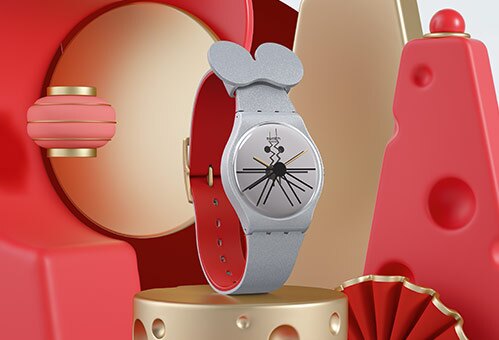 SWATCH GZ327 CHEESE! SQUEAK SQUEAK! RAT LIMITED EDITION