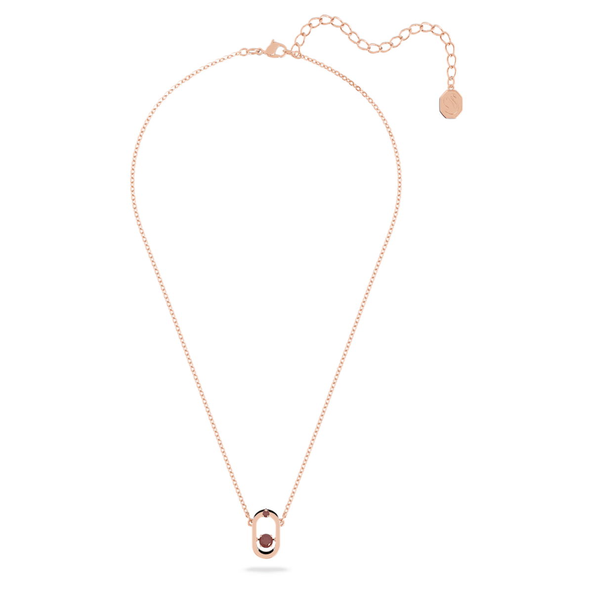 Sparkling Dance pendant Red, Rose-gold tone plated 5620550
