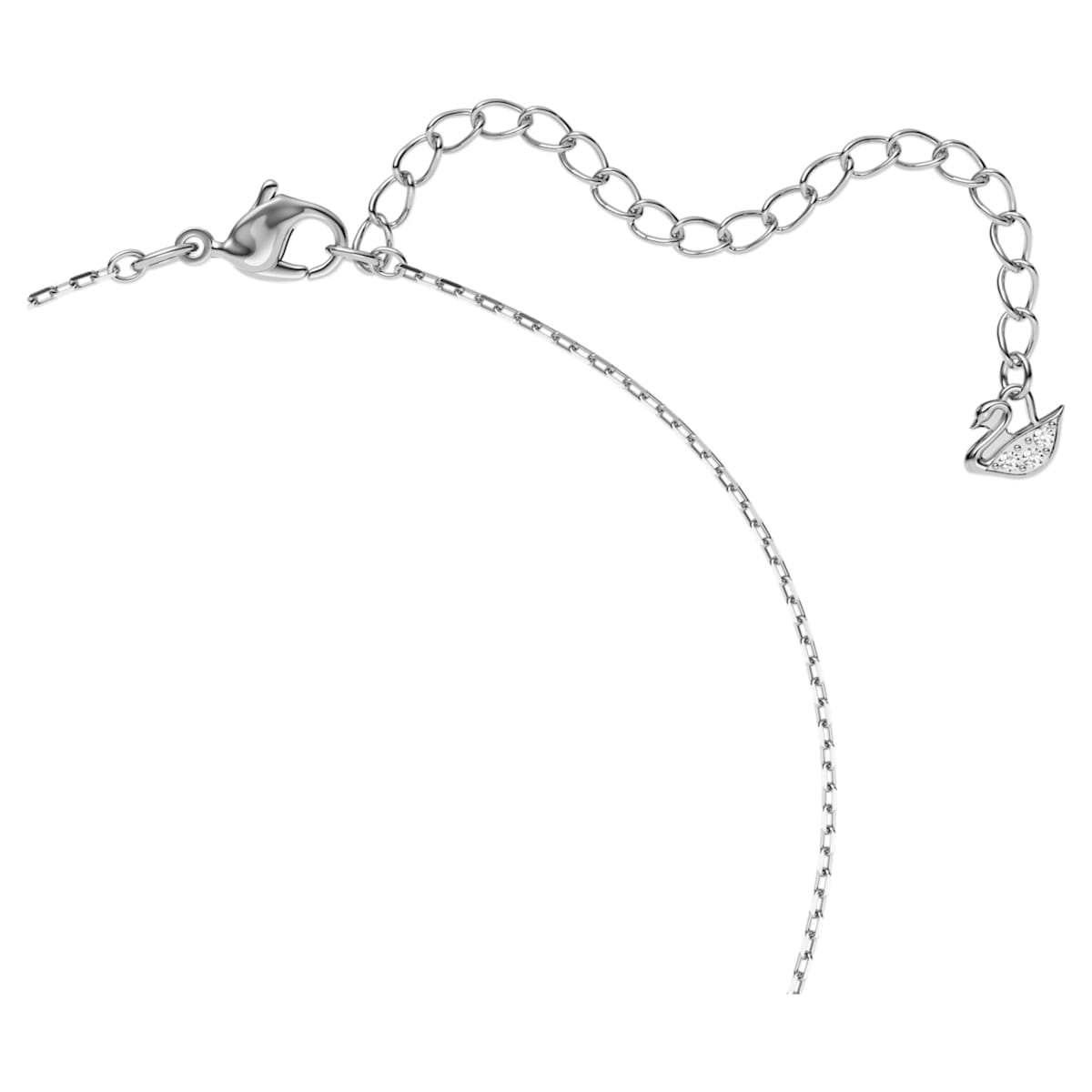 Swarovski Sparkling Dance necklace Round, Blue, Rhodium 5279425