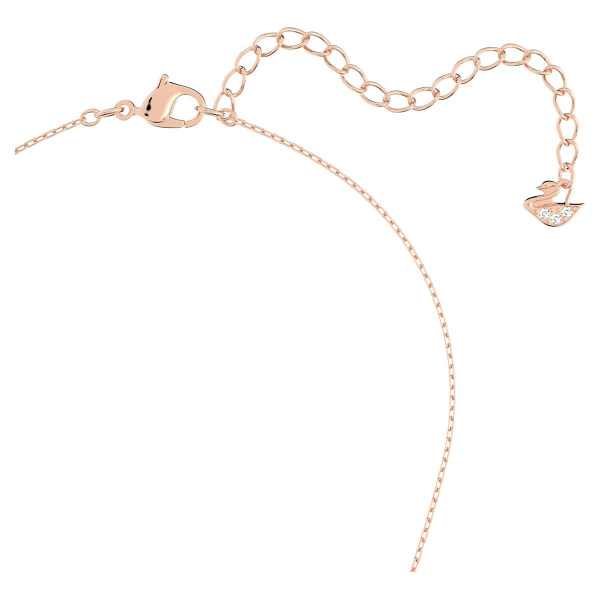 Swarovski Infinity necklace Infinity and heart, White, Mixed metal finish 5518865