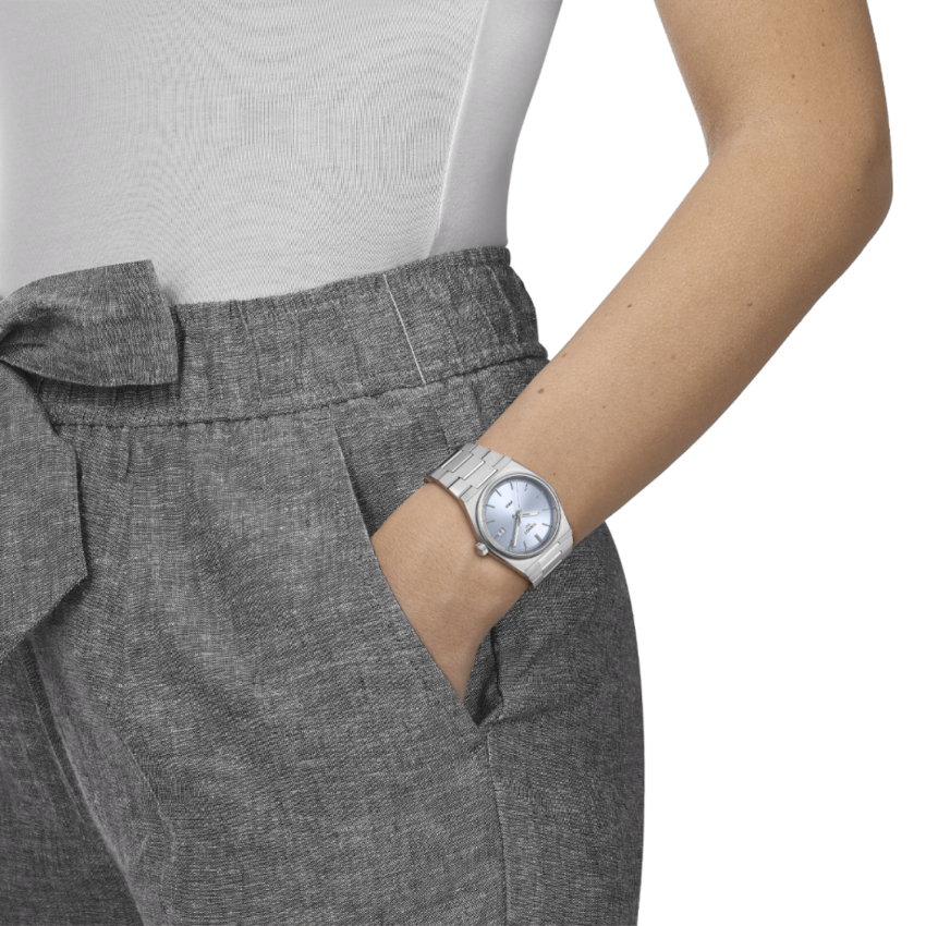 T137.210.11.351.00 TISSOT PRX 35MM LIGHT BLUE DIAL T1372101135100