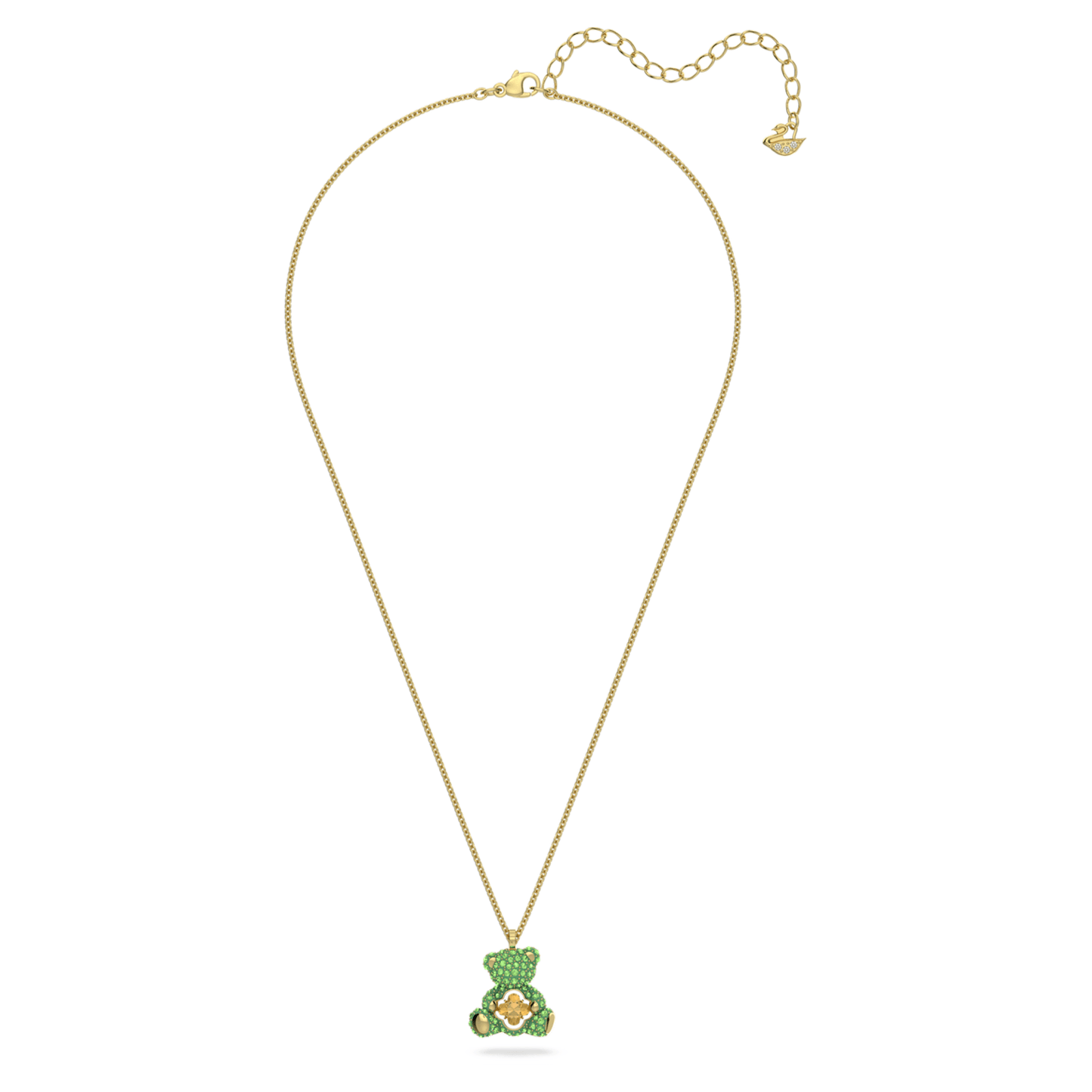 Teddy pendant Bear, Green, Gold-tone plated 5642975