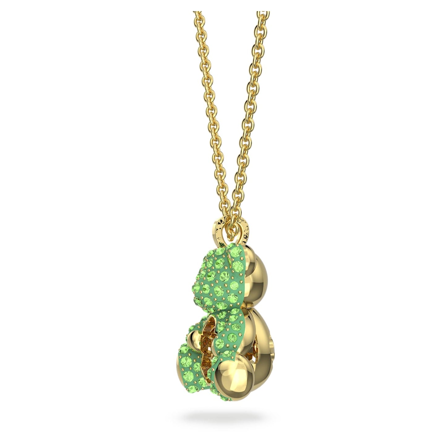 Teddy pendant Bear, Green, Gold-tone plated 5642975