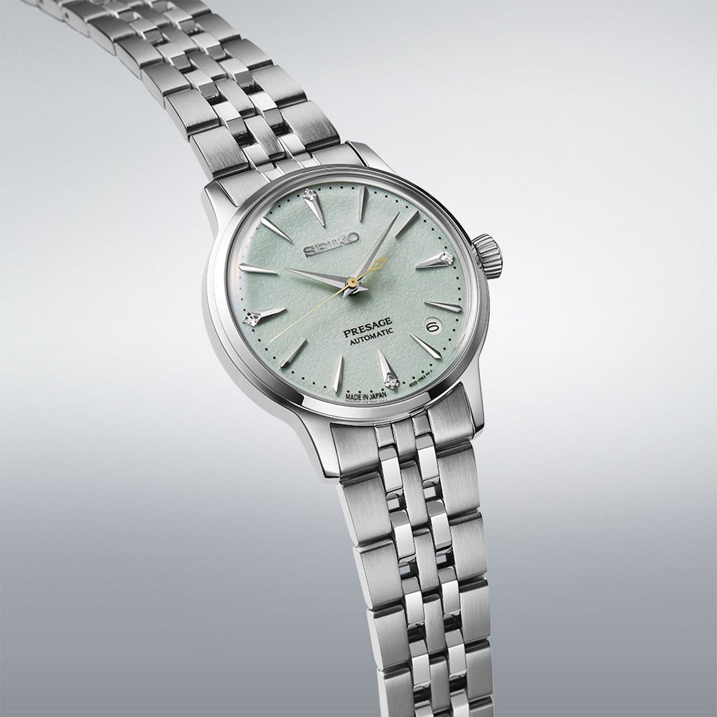 Seiko SRPL63J1 Presage ‘Frozen Mojito’ Diamond Cocktail Time 34mm SRPL63