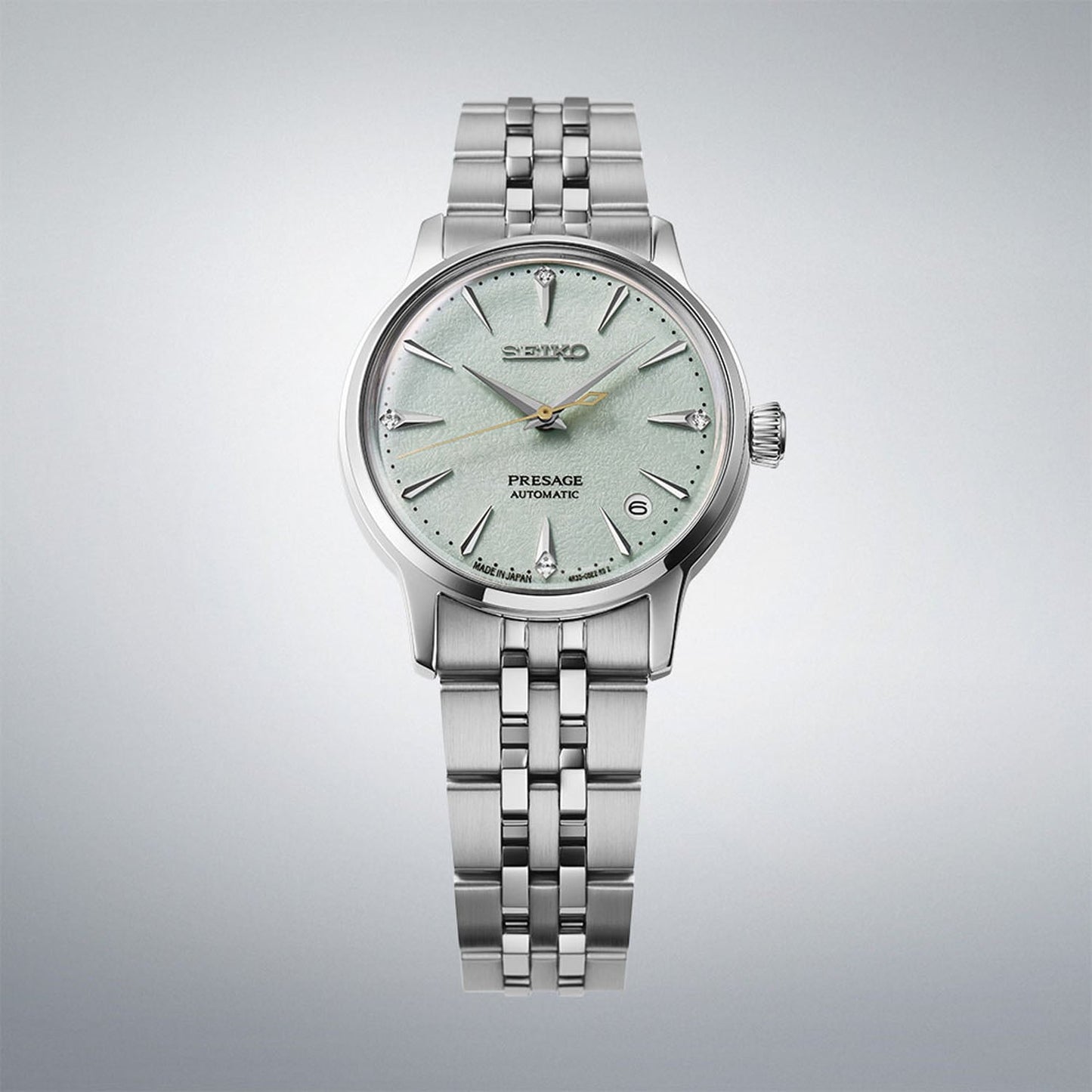 Seiko SRPL63J1 Presage ‘Frozen Mojito’ Diamond Cocktail Time 34mm SRPL63