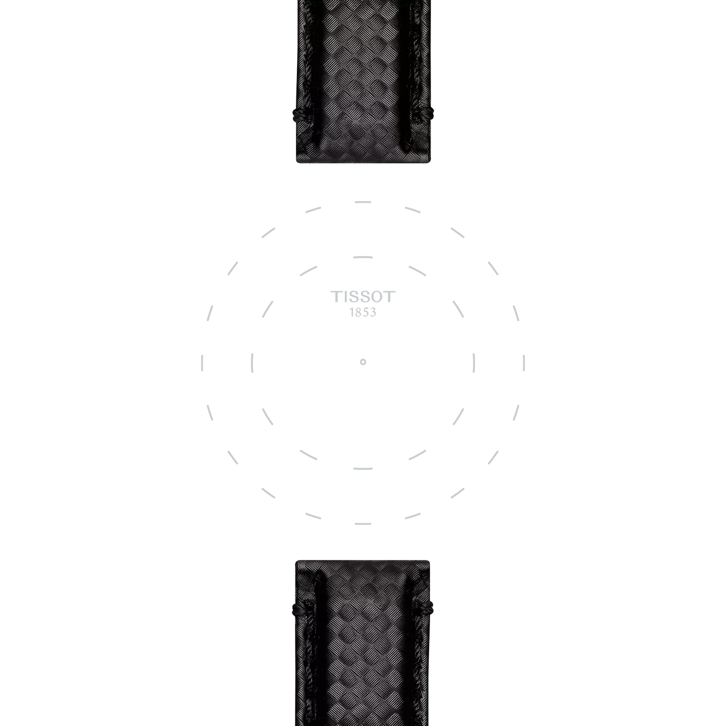 Tissot Official Black Fabric Strap Lugs 20 mm T852.046.829 T852046829