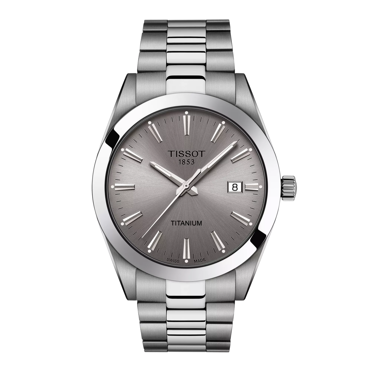 Tissot Gentleman 40mm Titanium Grey Dial T127.410.44.081.00 T1274104408100