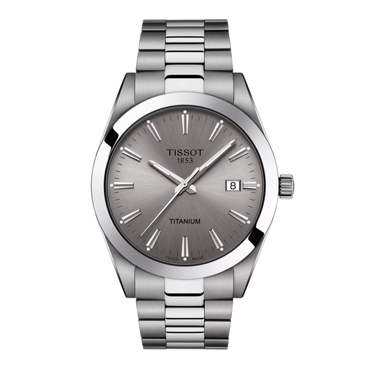 Tissot Gentleman 40mm Titanium Grey Dial T127.410.44.081.00 T1274104408100