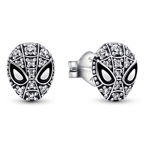 Marvel Spider-Man Mask Pavé Stud Earrings 292354C01