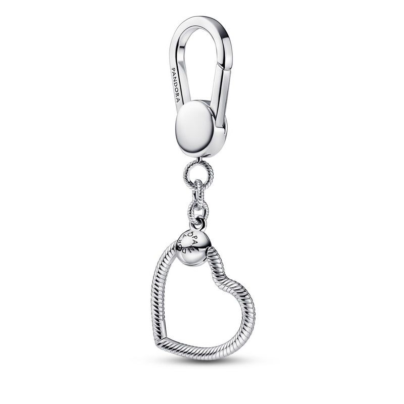 PANDORA Sterling Silver Heart Bag Charm Holder 392238C00