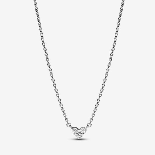 Triple Stone Heart Collier Necklace 393014C01-45