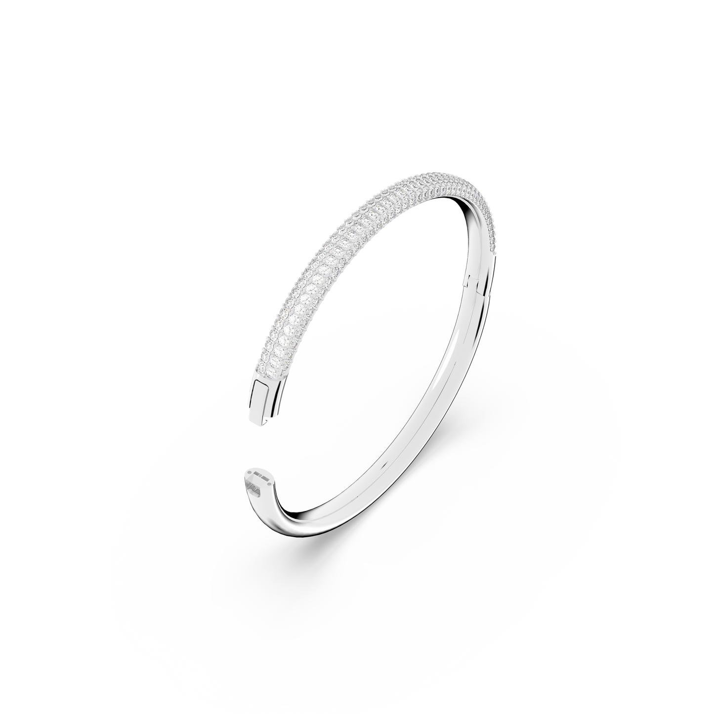 SWAROVSKI STONE BANGLE, WHITE, STAINLESS STEEL SMALL 5032845