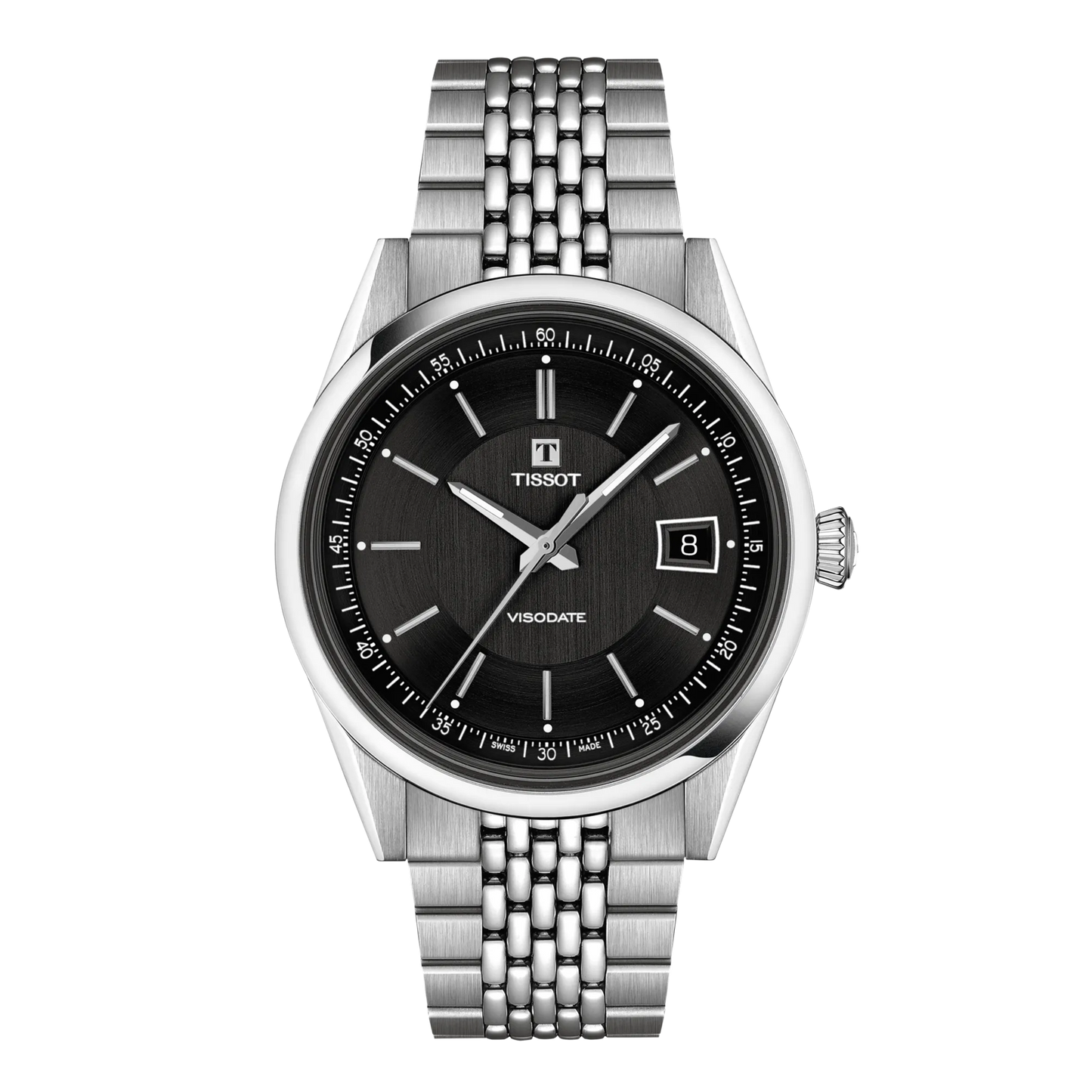 Tissot Visodate 39mm Black Dial T157.407.11.051.00 T1574071105100