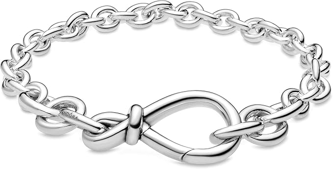 PANDORA Chunky Infinity Knot Bracelet Size 598911C00-18 18cm or 7.1''