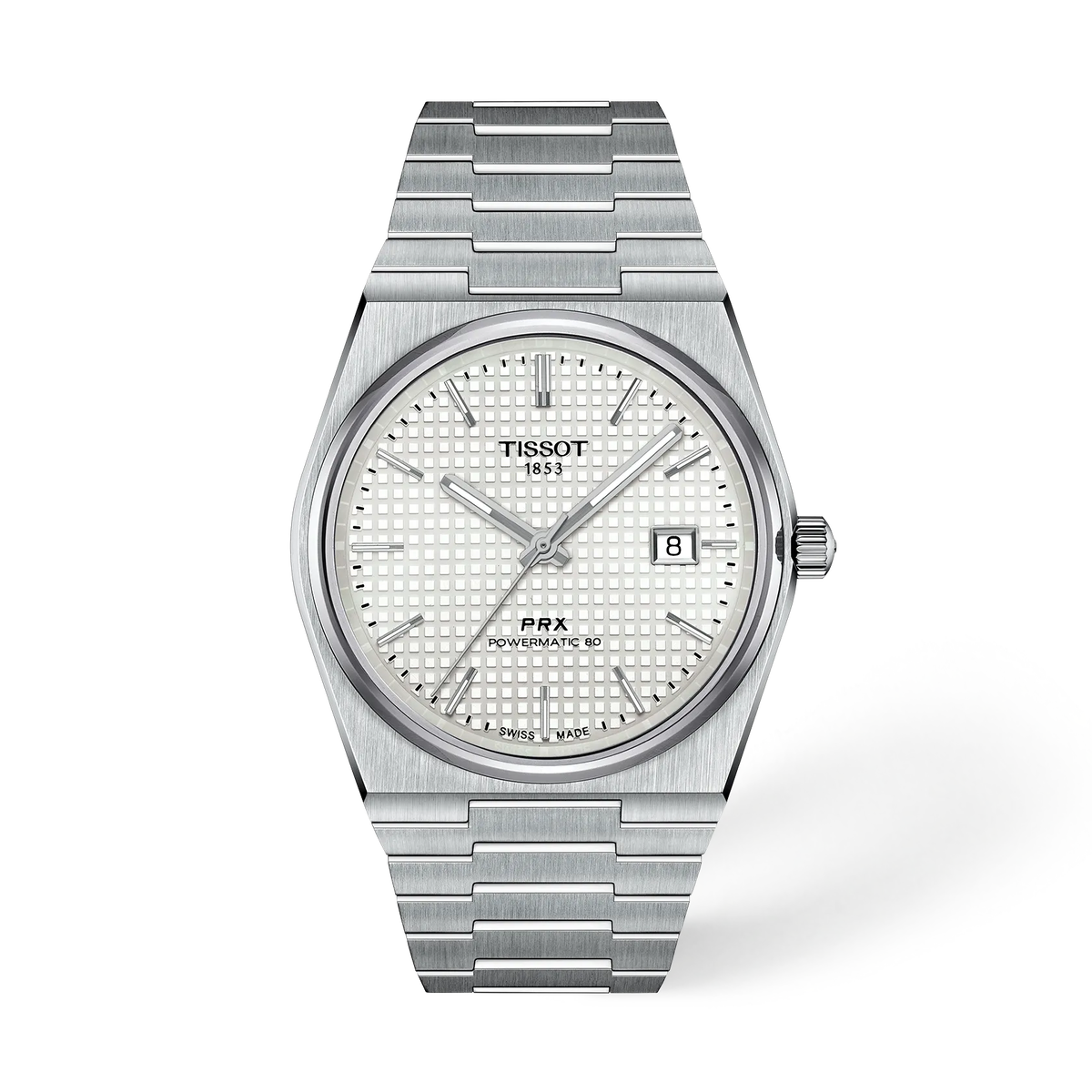 TISSOT PRX POWERMATIC 80 White Mother-Of-Pearl Dial 40MM T137.407.11.111.00 T1374071111100