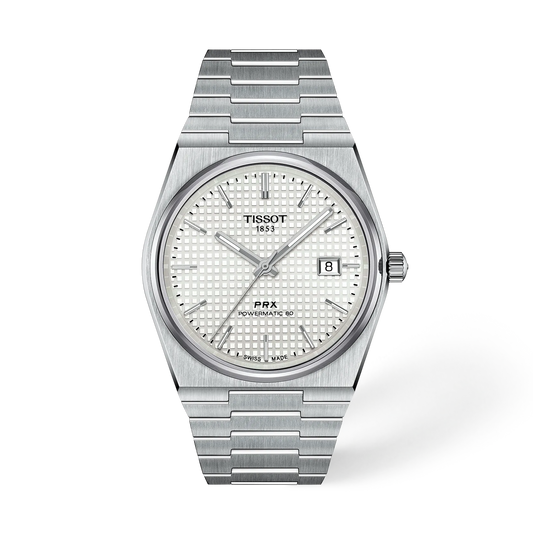 TISSOT PRX POWERMATIC 80 White Mother-Of-Pearl Dial 40MM T137.407.11.111.00 T1374071111100