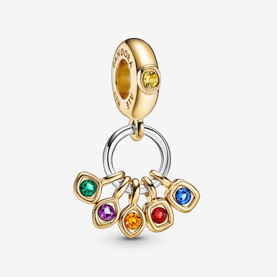 PANDORA Marvel The Avengers Infinity Stones Dangle Charm 760774C01