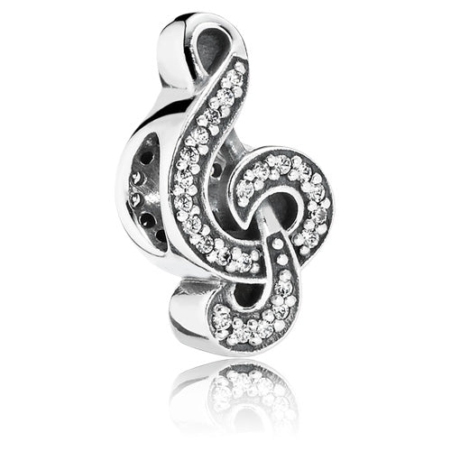 Pandora Sweet Music Treble Clef Charm 791381CZ