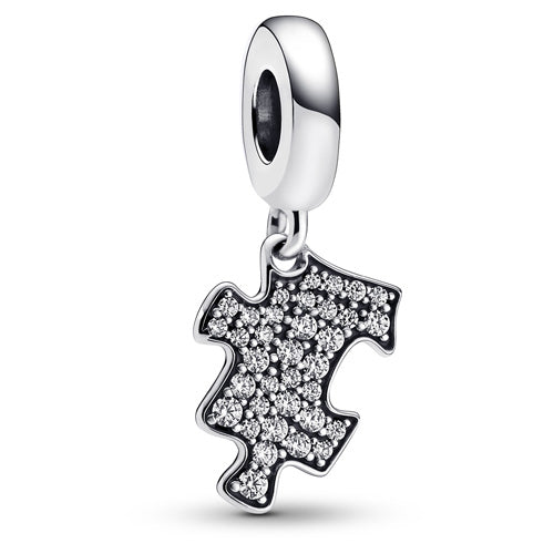 PANDORA Sparkling Puzzle Piece Dangle Sterling Silver - 792241C01