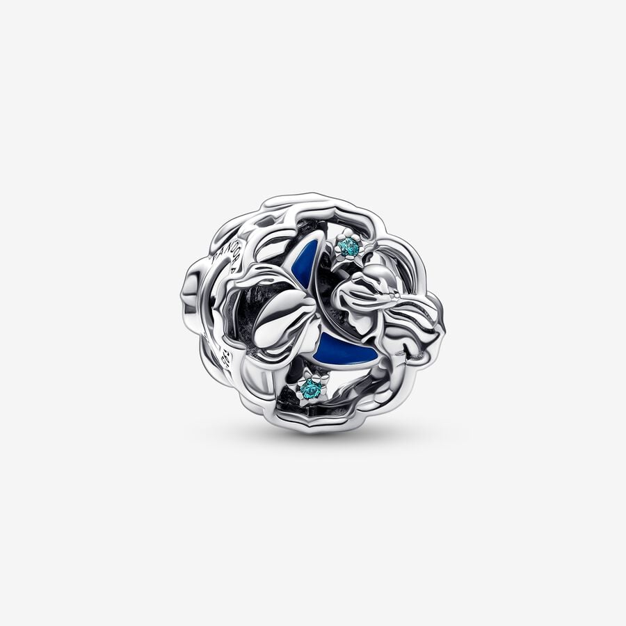 PANDORA 792349C01 Disney Aladdin, Princess Jasmine & Genie Glow-in-the-dark Charm