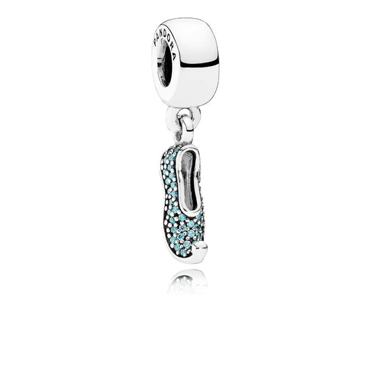 PANDORA 791790MCZ Disney, Jasmine's Sparkling Slipper Charm