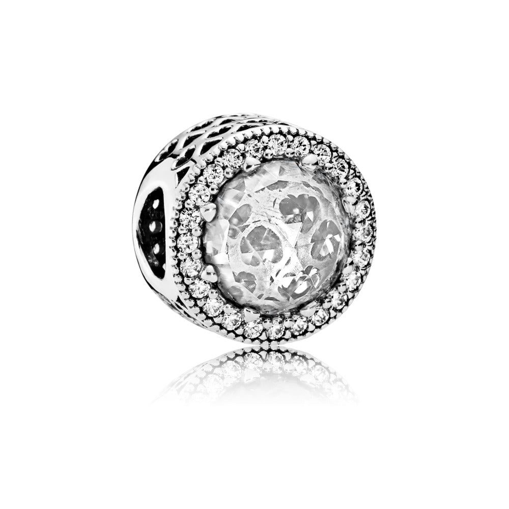 PANDORA 791725CZ Radiant Hearts Clear Charm