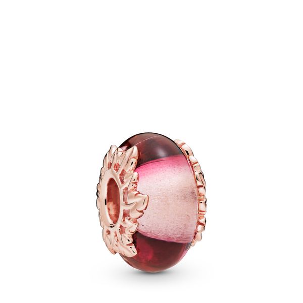 PANDORA ROSE 788244 Murano Glass & Leaves