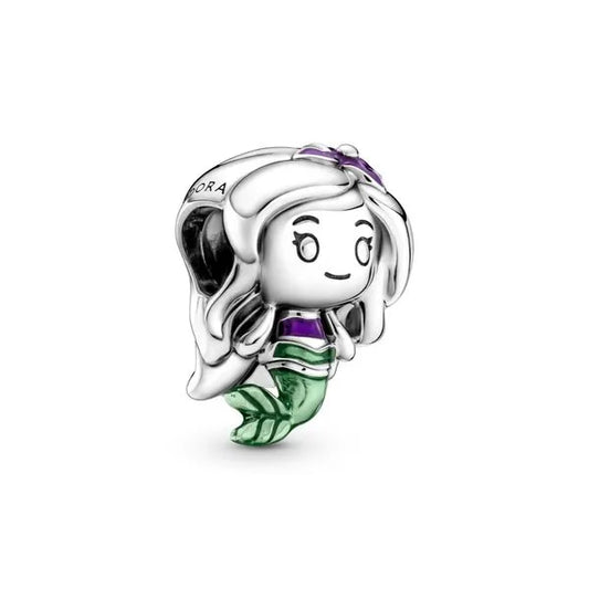 PANDORA 799508C01 Disney Ariel Sterling Silver Charm With Purple