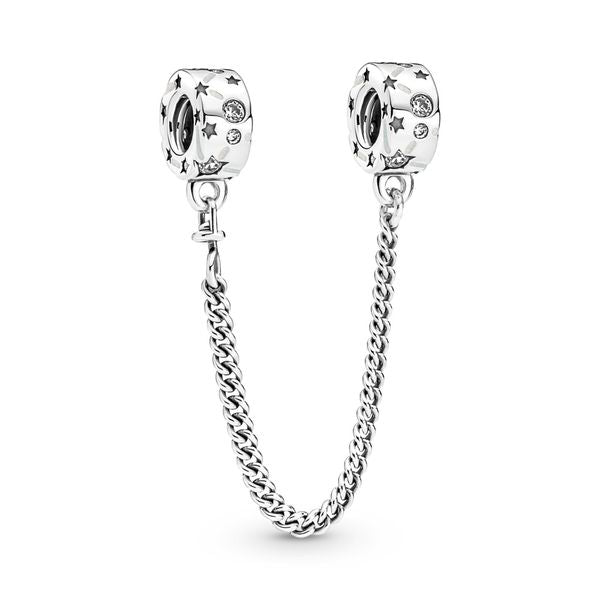 PANDORA 790011C01-05 CONSTELLATION STERLING SILVER SAFETY CHAIn