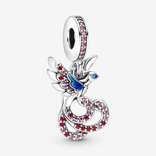 PANDORA 790102C01 Chinese phoenix sterling silver dangle